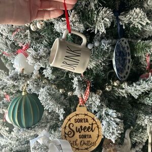 Rae Dunn Drink Christmas Ornament